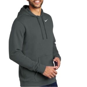 Nike Blue Tag Y2K Charcoal Pullover with Swoosh Sz XL Men